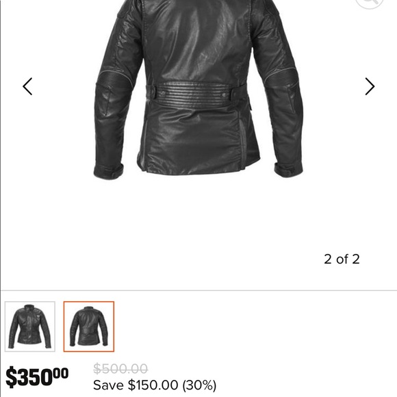 Triumph / Barbour Women's Leather Jacket - Picture 3 of 3